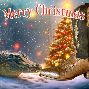 Dan Post 11D Caiman & Suede Exotic Boots Soft Strike